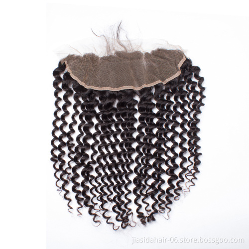 Wholesale Transparent HD Lace Frontal Closure Virgin Brazilian Human Lace Frontal With Baby Hair 13*4 Lace Hair
